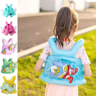 New Children's Angel Wings Inflatable Vest with Wings Life Jacket Baby Girl Buoyancy Swimming Suit Swimming Ring