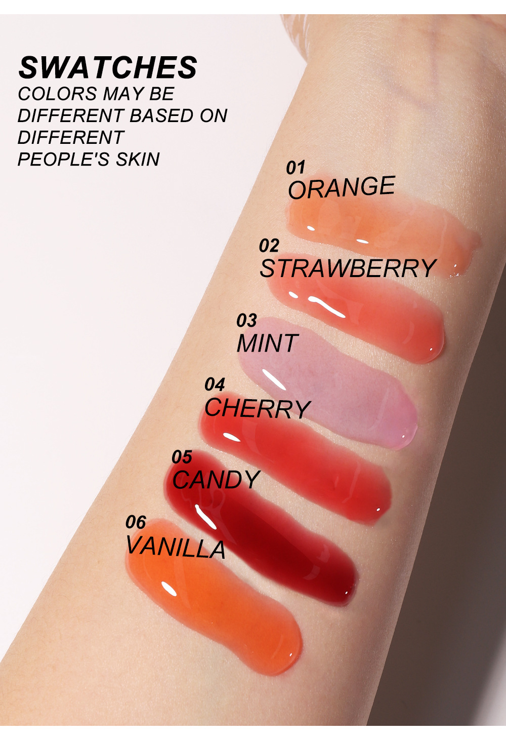 YOUNG VISION Glass Mirror Transparent Lip Oil, Lip Gloss, Mint Lip Liquid, Fruit Lip Gloss undefined