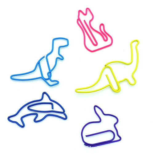Cute animal paper clips office supplies creative paper clips roundabout needles bookmarks paper clips difference needle paper clips