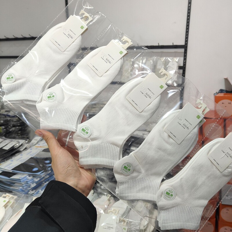 Yusiyuan's New Spring and Summer Women's Socks, Pure Cotton, Ultra-Thin, Breathable Mesh Boat Socks, Sports Short Socks, Girls' Air-Conditioning Socks
