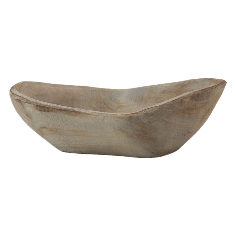 Ventas de la fábrica bandeja de madera hecha a mano decoración plato merienda plato de fruta B & B decoración de escritorio del hogar adornos