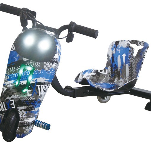 跨境专供酷奇迷你款儿童玩具电动三轮漂移卡丁车滑板平衡车批发