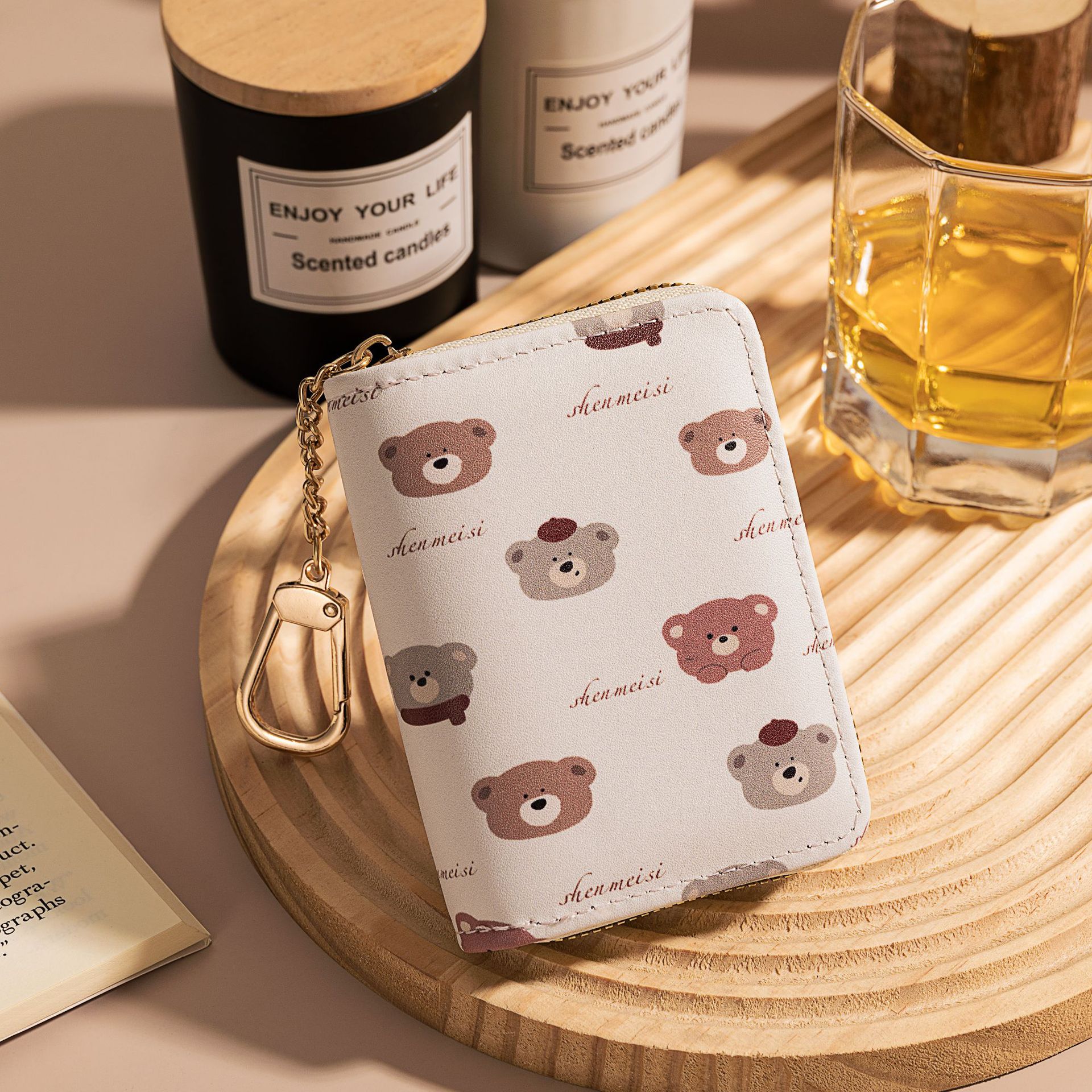 Comercio exterior lindo dulce campus vagabundo buckle bolsa de cambio de dibujos animados bolsa de almacenamiento de tarjetas bancarias