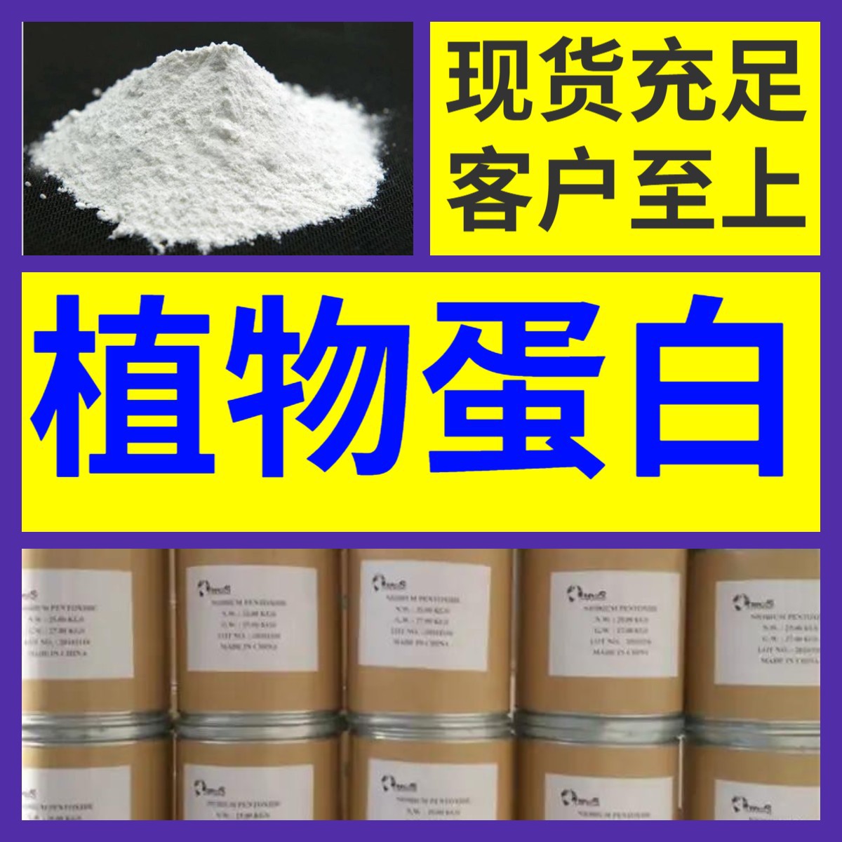 植物蛋白 全国发货现货直供99%含量马上发货浙江上海江苏山东广东