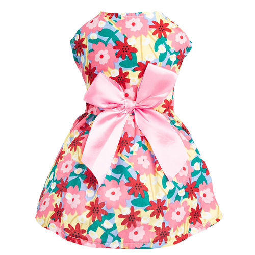  New Dog Clothing European and American Cape Princess Skirt Thin Cotton Woven Pet Clothing Manufacturer Wholesale