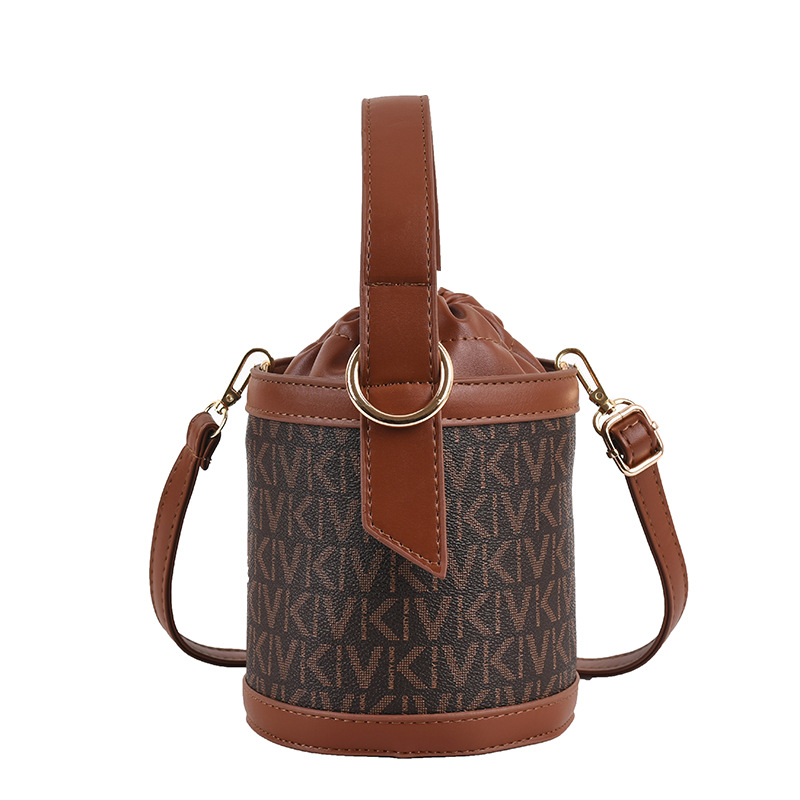 New high-end texture women's bag bucket bag women's mini shoulder crossbody bag summer soft leather popular small bag_voghion.com