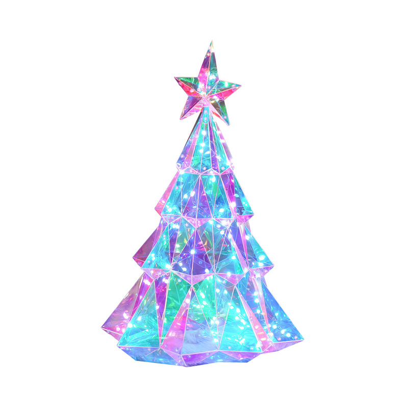 幻彩ギフトボックス 光るクリスマスツリー飾り ホリデーギフト 六角形レイアウト ファンタジークリスマス クリエイティブギフトセット|undefined