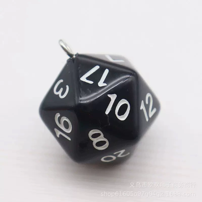 Creative keychain multi‑decor (DIY) with dice, bottle opener & thermometer, assorted charms