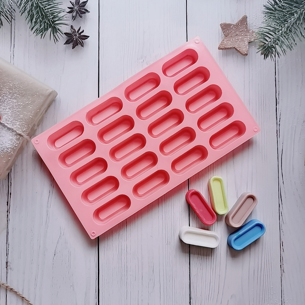 20 molde de pastel de tira larga 585 molde de galletas de silicona molde de pastel de helado pudín molde de postre para hornear