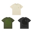 小众CAR x PA 联名POCKET T-Shirt布标logo印花圆领短袖T恤男女潮