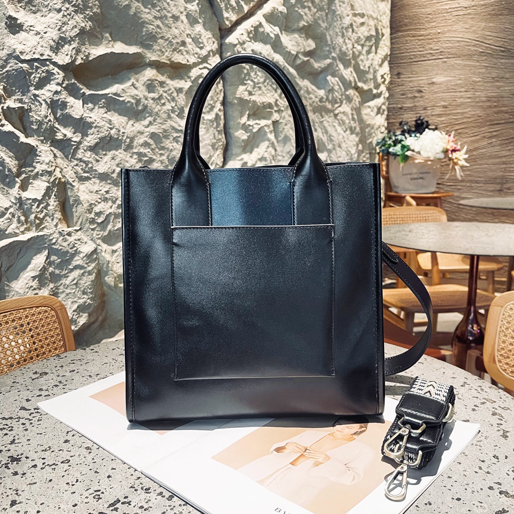 Vintage Genuine Leather Women's Bag Large Capacity Vegetable Tanned Cowhide Small Square Bag Versatile Commuter Crossbody Handbag Trendy - Thumbnail 8
