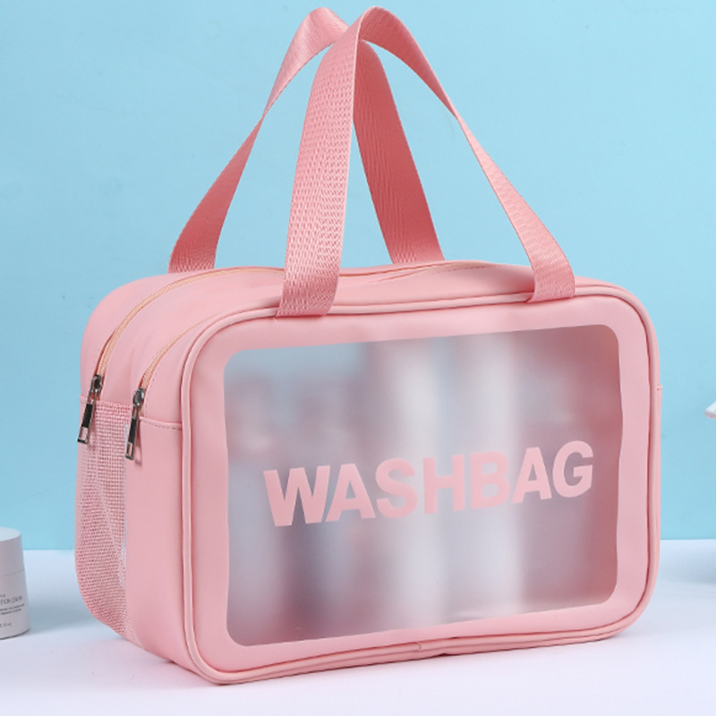 Pvc Toiletry Bag with Dry and Wet Separation, Swimming Bag, Large Capacity Bathing Bag, Portable Double-Layer Cosmetic Bag, Waterproof Handbag Pvc Toiletry Bag with Dry and Wet Separation, Swimming Bag, Large Capacity Bathing Bag, Portable Double-Layer Cosmetic Bag, Waterproof Handbag