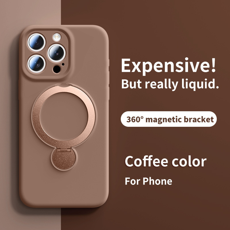 iPhone16promax 液体磁気電話ケース Apple 15 回転スタンドオールインクルーシブ保護カバー 13 に適しています。|undefined