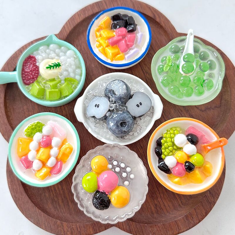 Summer three-dimensional food refrigerator stickers food play ice powder explosive beads resin refrigerator magnetic stickers decorations wholesale Summer three-dimensional food refrigerator stickers food play ice powder explosive beads resin refrigerator magnetic stickers decorations wholesale