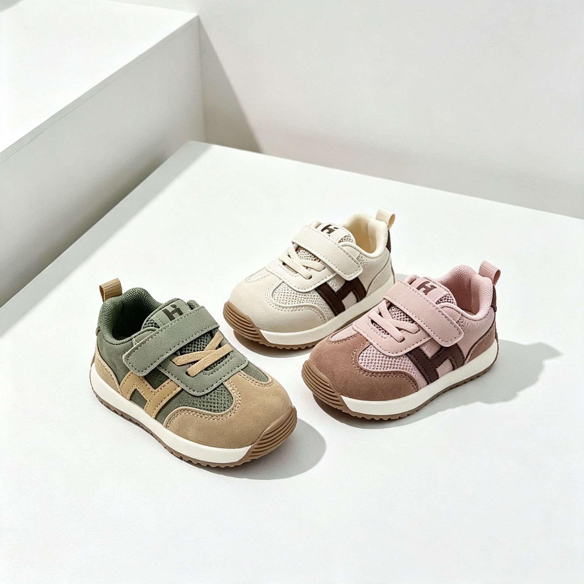 Zapatos Infantiles de Cuero con Suela Suave, Color Sólido, para Bebés y Niños Pequeños, Transpirables, para Niñas, Tallas 16-26, Modelo Otoño 2025