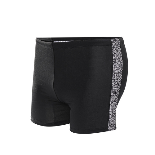 Men's adult swim trunks hot spring flat-bottom swim trunks plus size fat man conservative professional quick-dry comfortable swimwear