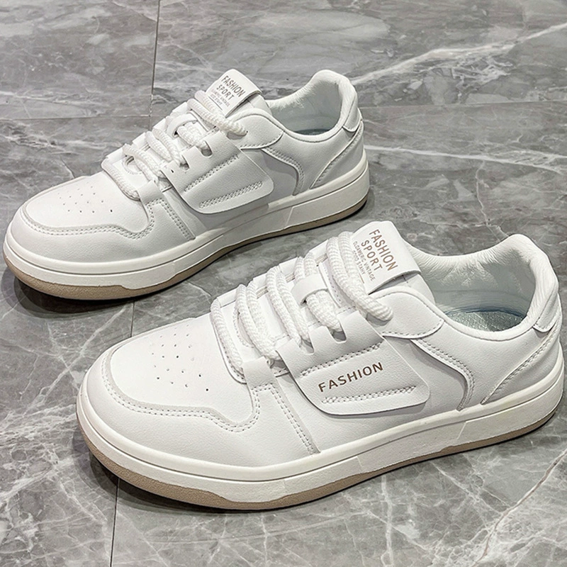 Белые женские туфли, новинка 2024, универсальные модные женские кроссовки, удобные туфли на мягкой подошве с низким берцем, повседневные спортивные кроссовки