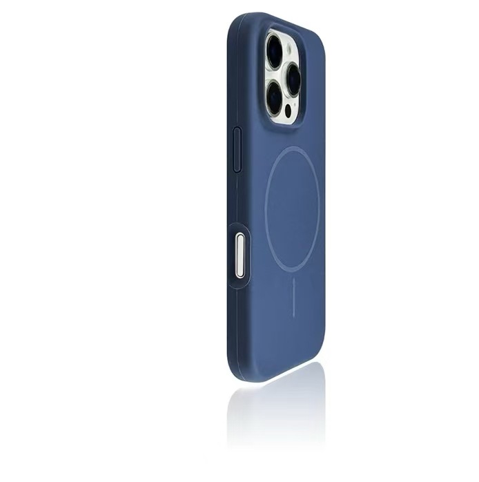 Líquido magnético fino de color sólido simple para estuche para teléfono móvil 16ProMax iphone15 Apple 14/13 agujero grande 16Pro