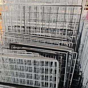 Mesh Grid Storage Rack Iron Grid Photo Wall Shelf Hanging Basket Kindergarten Work Display Rack Mesh Piece Hanging Wall
