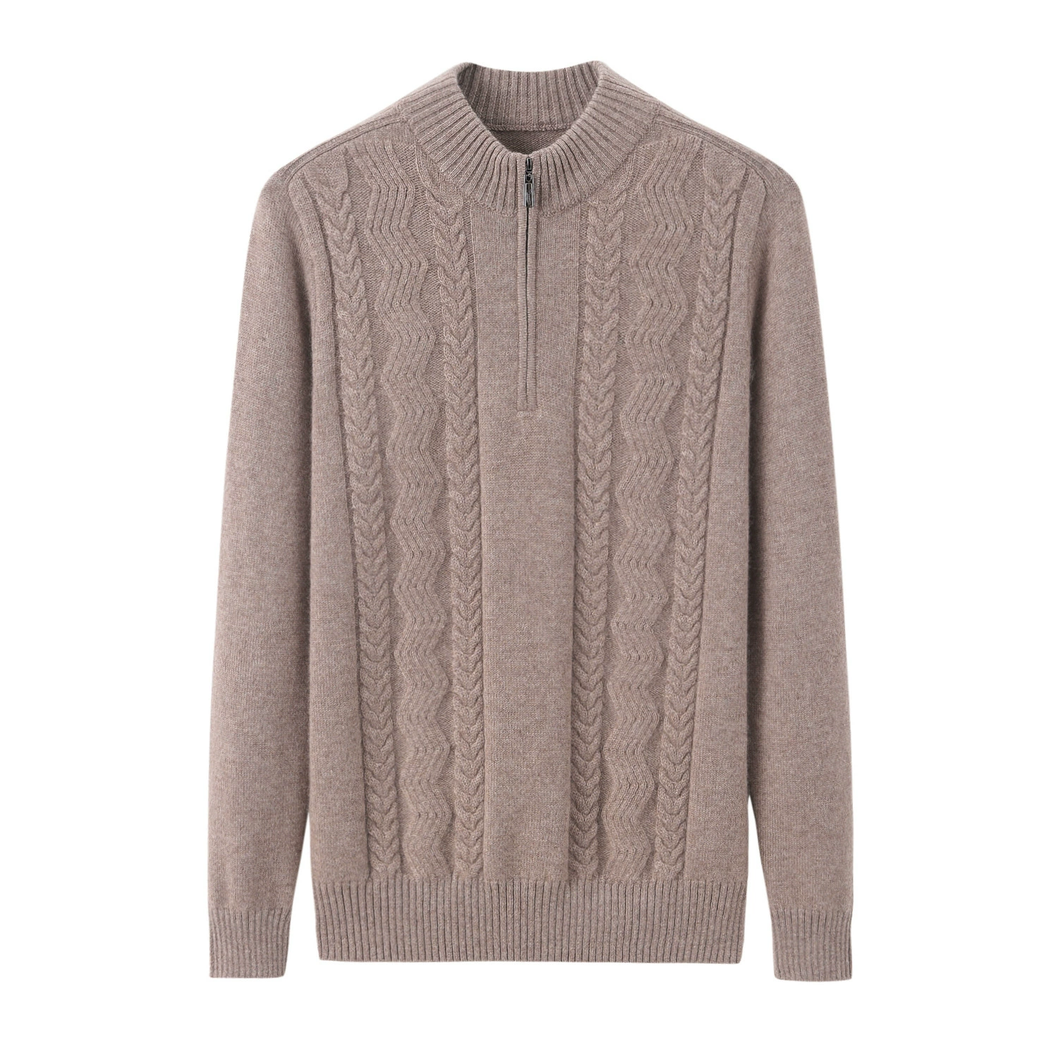 Velvet cashmere colored long-sleeve with zipper, increased thickness, (Physicals)