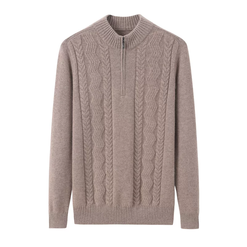 Velvet cashmere colored long-sleeve with zipper, increased thickness, (Physicals)