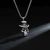 Pendant stainless steel, accessory hip-hop style, retro long necklace, European style, punk style