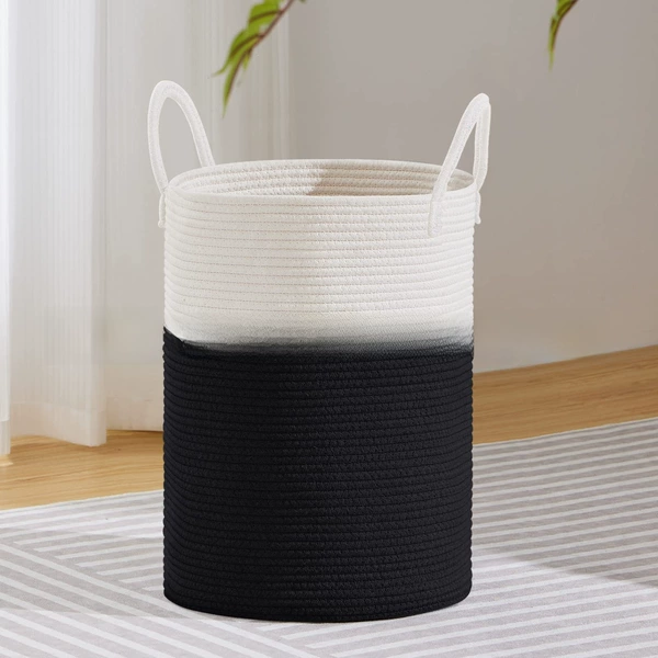 White with black