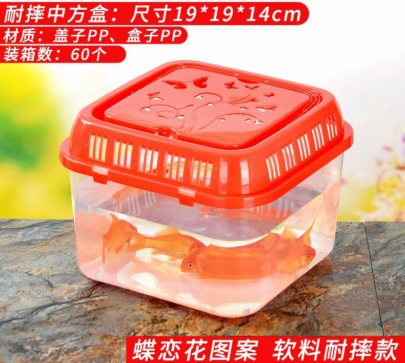 Transparent plastic pet box / small aquarium, portable ventilated tank, multiple sizes 10×7.5–39×28×17 cm