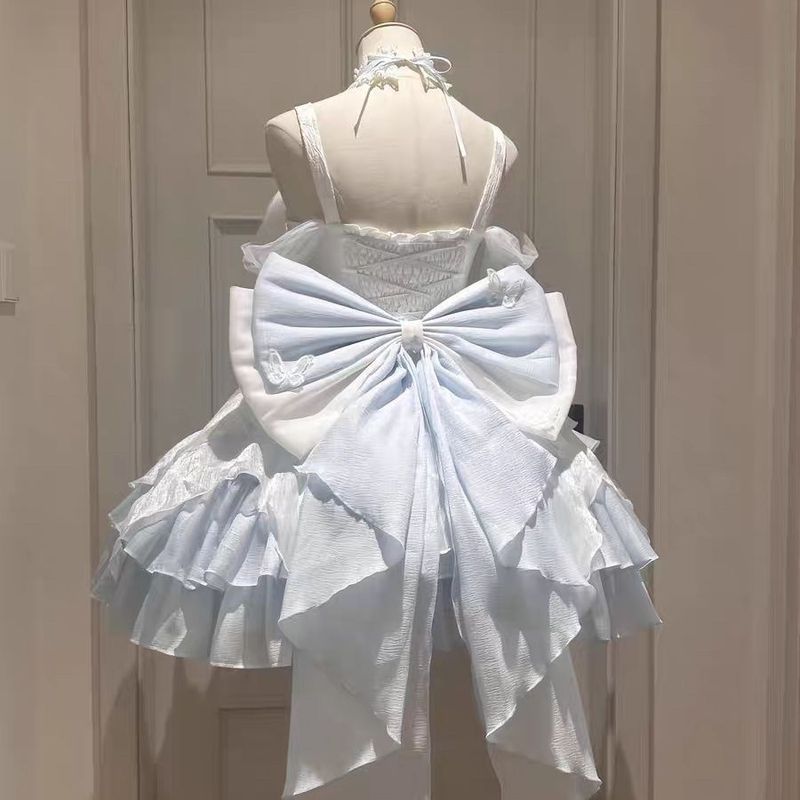 天鹅湖连衣裙千金感纯欲风公主小礼服蓬蓬裙子Lolita裙唯美|undefined