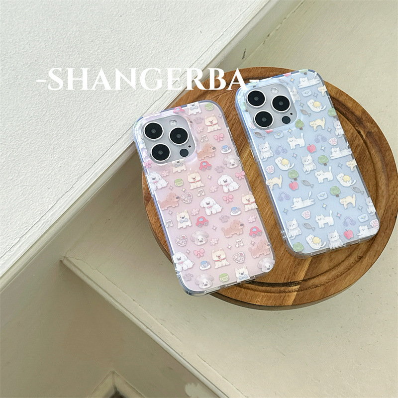 趣味可爱猫咪狗狗个性适用iPhone17苹果16ProMax/15/14手机壳新款