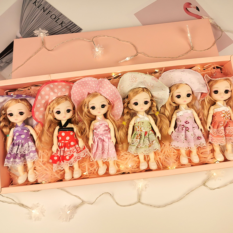 Children's Bobby Doll Princess Play House Kindergarten Gift Box Ornaments Little Girl Toys Wholesale