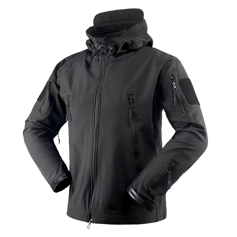Outdoor shark skin jacket outdoor men's waterproof tactical jacket military fan suit M65 windbreaker winter jacket