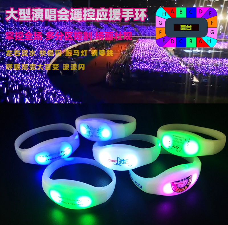 硅胶遥控发光手环-XL-B16