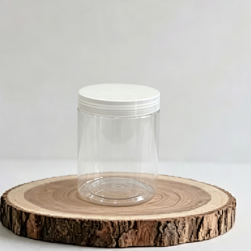 Envase de plástico de boca ancha de 500 ml de grado alimenticio Yuzhuang PET, frasco sellado de 250 g para mascarillas capilares, material de embalaje cosmético.