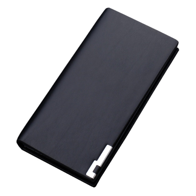 Cartera larga cartera billetera de los hombres con la circunferencia billetera de ranura para tarjetas múltiples de los hombres coreanos