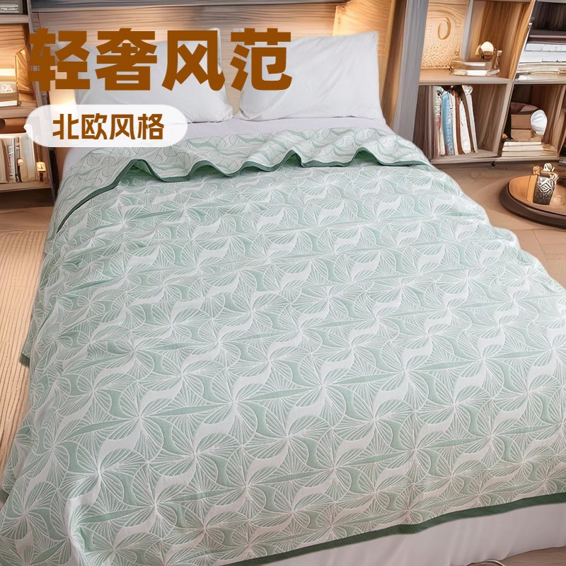 Six-Layer Gauze Soft Mat Pure Cotton Mother and Baby Category a Thickeneded Single Double Dormitory Infant Bed Bed Sheets Sweat-Absorbent and Breathable