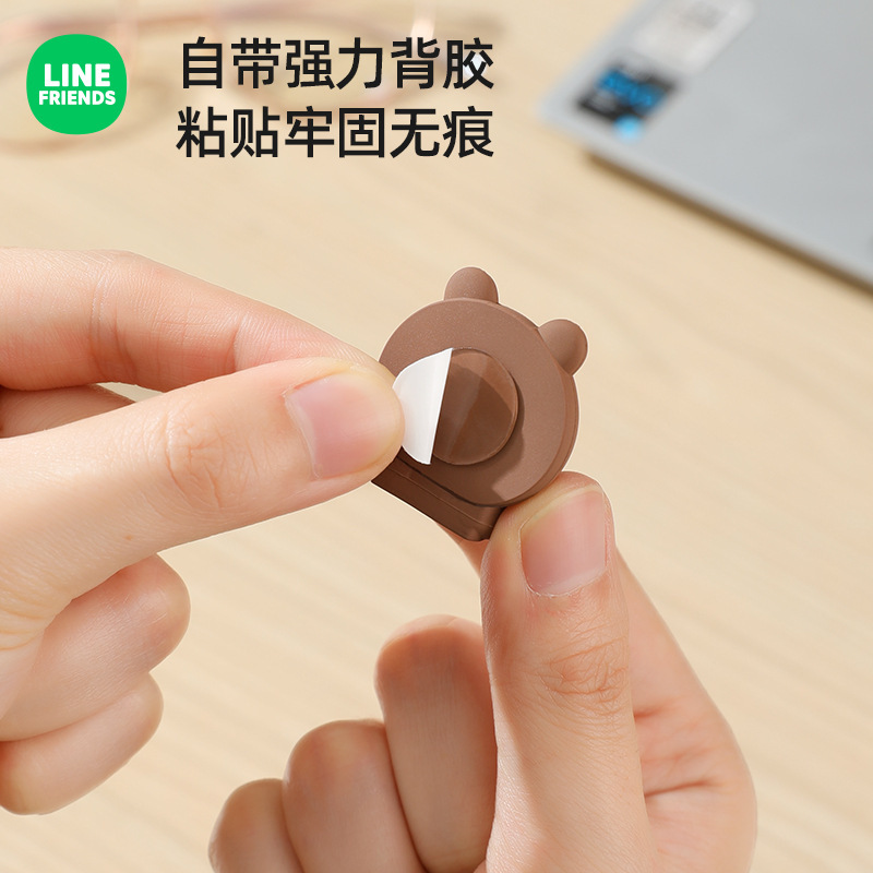 ヒグマデータケーブルホルダーパンチフリーモバイルデスクトップケーブルマネージャー充電ケーブルデータケーブル収納固定クリップ|undefined