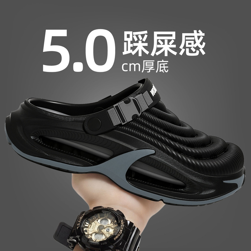 Trendy Croc Shoes for Men, Casual Summer Outdoor Beach Non-Slip Thick-Soled Sandals, Wholesale Trendy Croc Shoes for Men, Casual Summer Outdoor Beach Non-Slip Thick-Soled Sandals, Wholesale