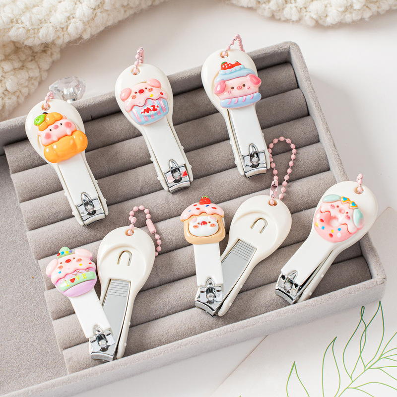 2025 New Cute Paper Cup Piglet Nail Clipper Adult Nail Clipper Portable Nail Clipper Girl Nail Clipper Children