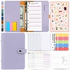 H666 Window-Taro Purple (zipper bag 12+12 color budget card+monthly plan 14+cartoon stickers 1+10 stickers 2+A English 2)