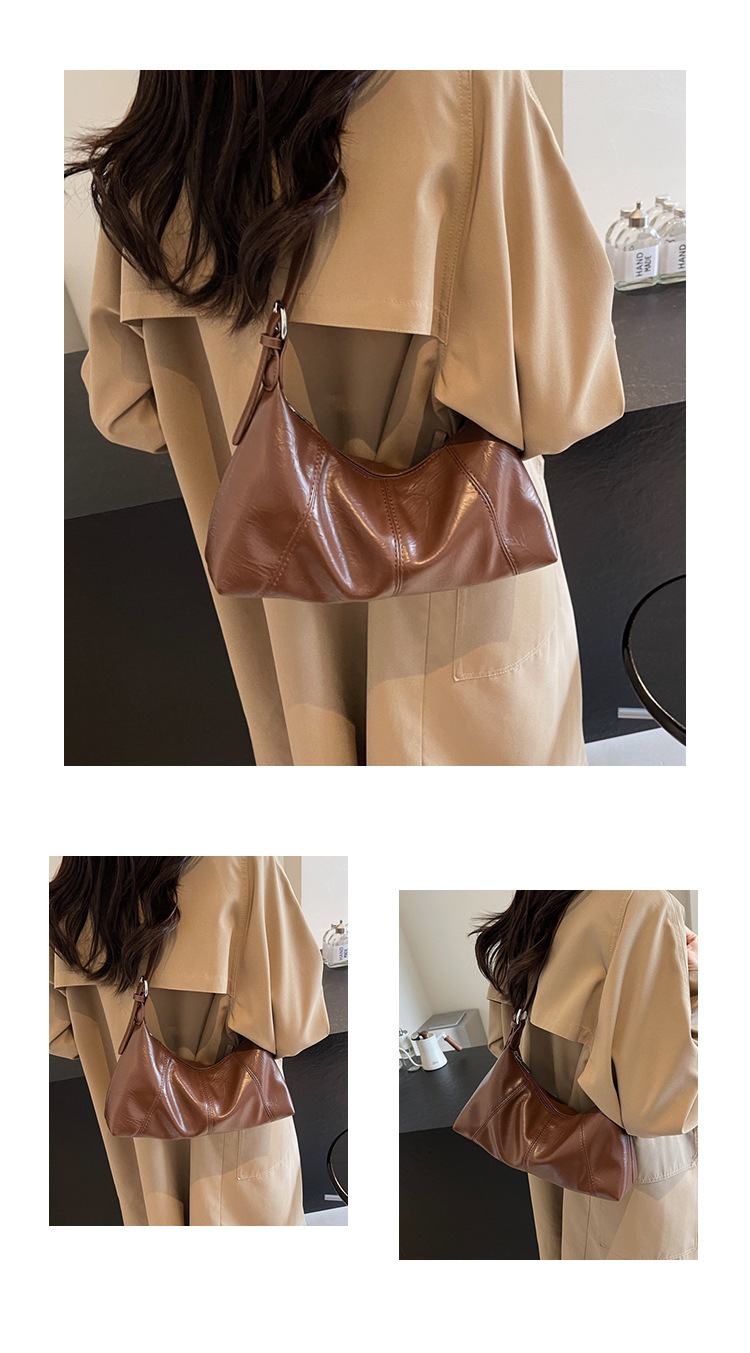 Sac à bandoulière tendance pour femmes sous les aisselles 2024, nouvelle version coréenne à la mode, simple, grande capacité, pour le travail et les déplacements_voghion.com