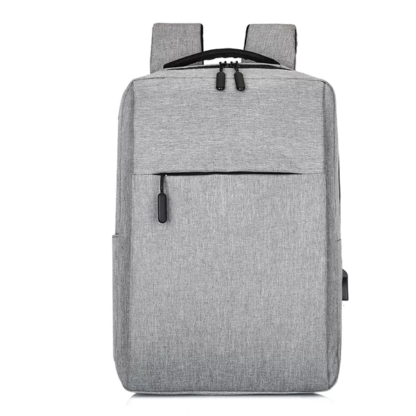 Cross-Border Men's Business Casual Multi-Functional Backpack for Business Trips and Commuting, Laptop Backpack with Printed Logo