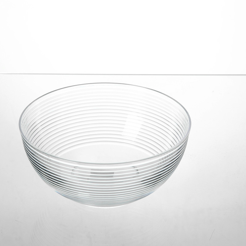 透明塑料沙拉碗PS圆形水果碗餐厅蔬菜碗可现货可订购8318