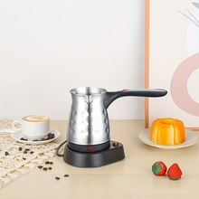欧规英规迷你咖啡壶金属带手柄壶便携式电动土耳其咖啡壶茶电壶