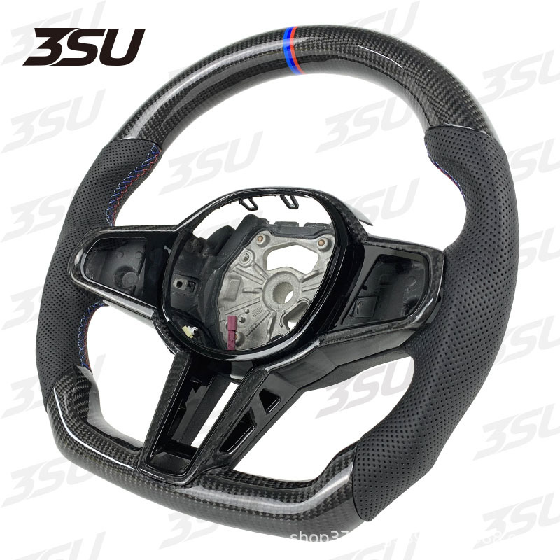 Suitable for Bmw's New Cs g Series M3 M4 M5 m Sports Modified Leather Carbon Fiber Steering Wheel