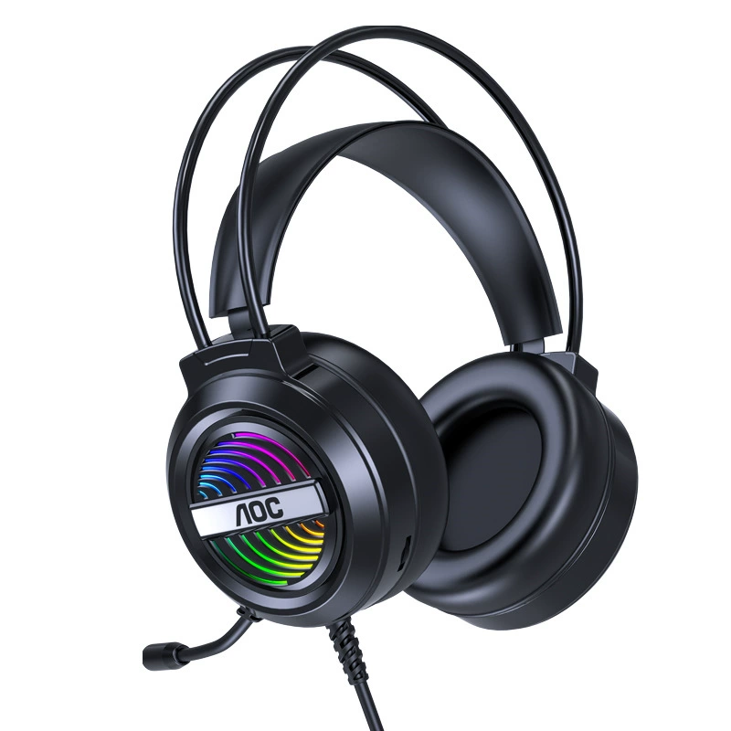 Оптовая продажа AOC GH120, настольная USB-гарнитура для ноутбука, наушники Guanjie E-Games 7.1 с глянцевым покрытием