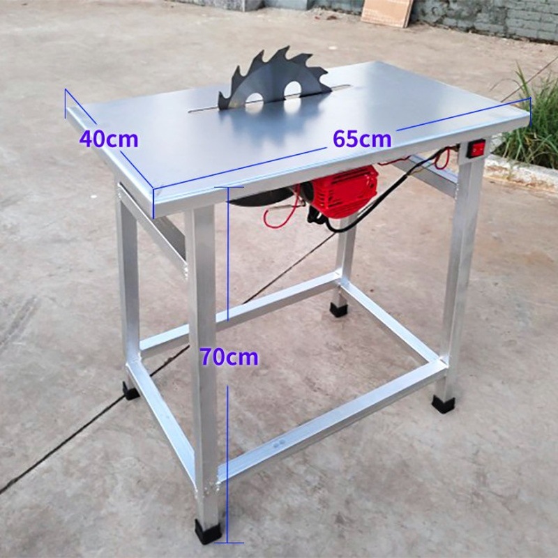 电动小台锯架子台式电锯旧木工台锯新款家用圆木木工带锯机垒德株