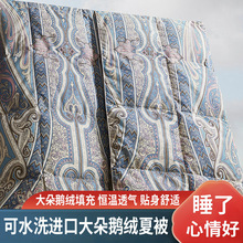 95白鹅绒夏被羽绒空调被夏凉被羽绒被春秋被芯薄被子