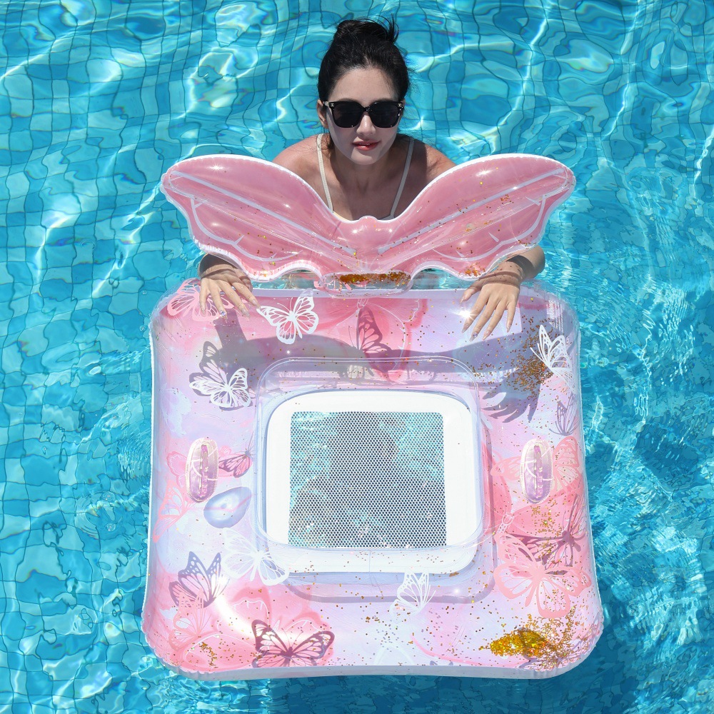 Piscina de viento minimalista círculo de natación de vacaciones círculo de natación para adultos niños sillón de piscina infinita para tomar fotos de diapositivas flotantes
