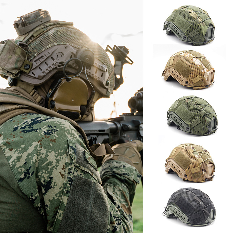 Cross-border Hot Sale FAST Helmet Cloth Tactical Universal Helmet Cover Outdoor CS Tactical Camouflage Helmet Cloth Helmet Cover